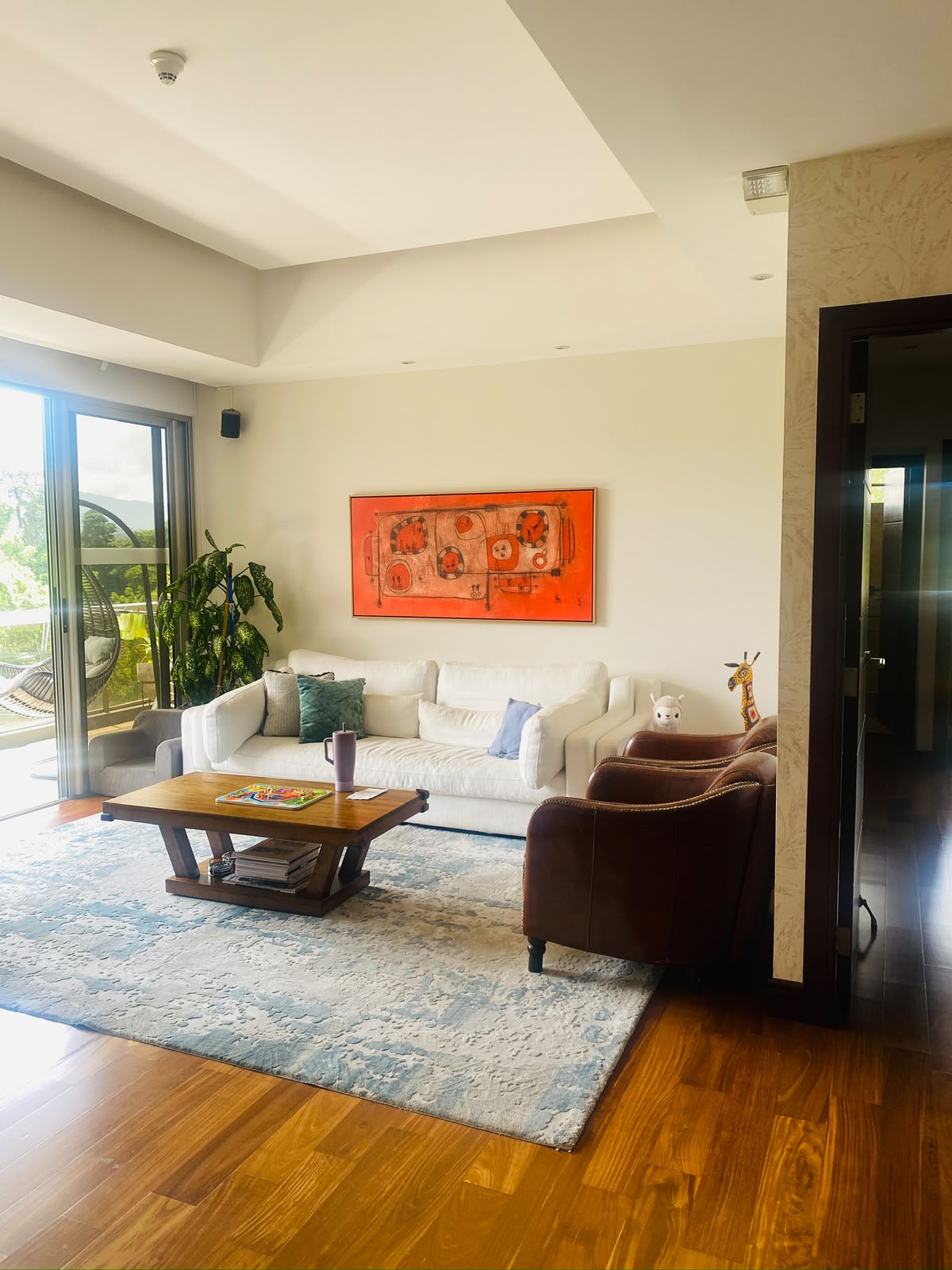 Sala del apartamento Tiffany Cañada en renta en Zona 14