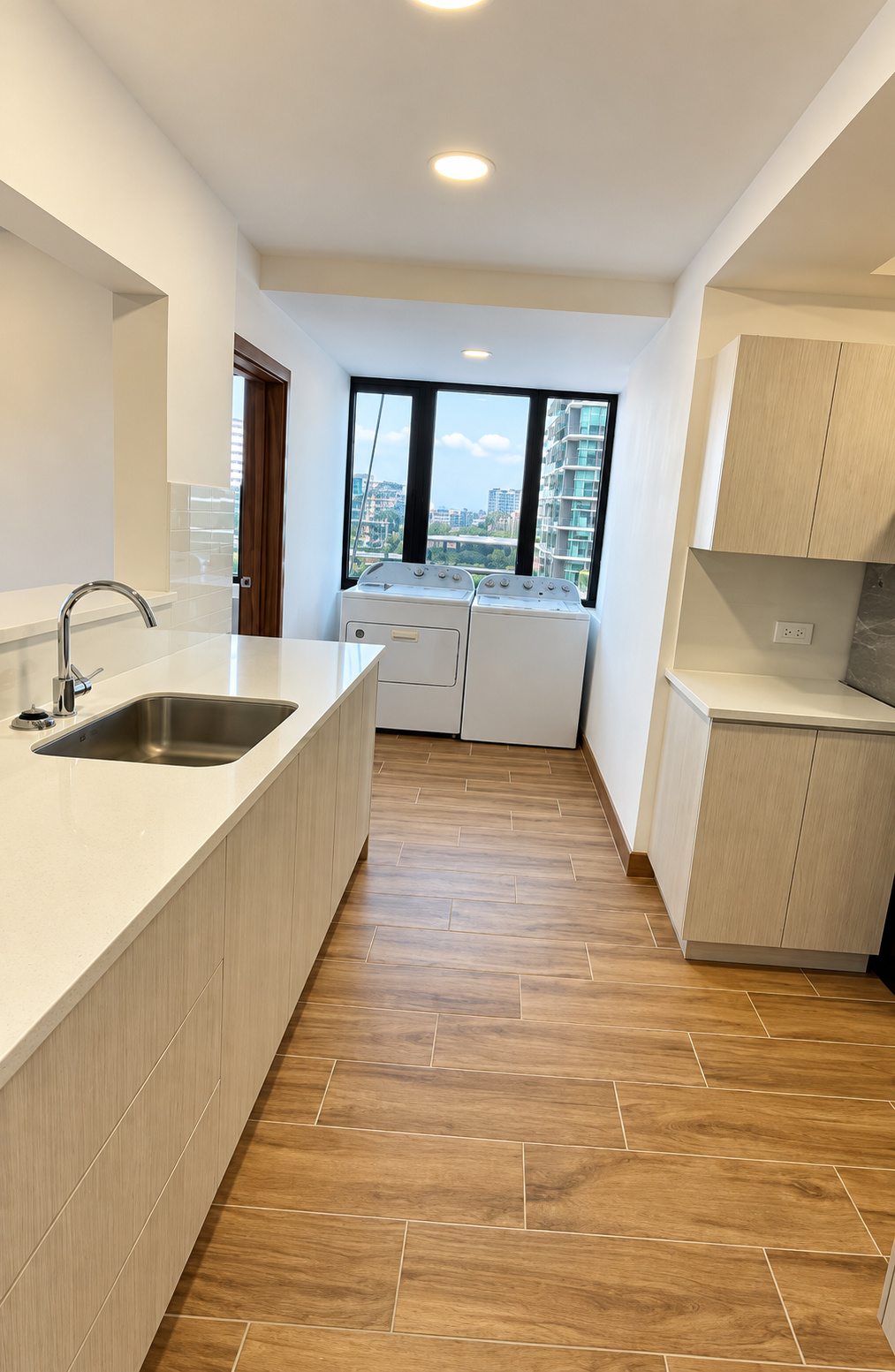Cocina y lavandería del apartamento Villa Real